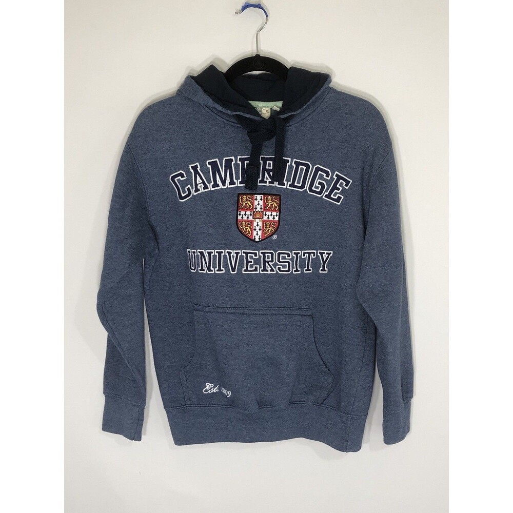University of Cambridge Licensed Hoodie Women’s S Blue Embroidered Sweatshirt